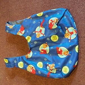 Holiday tote bag - reversible elf on the shelf
